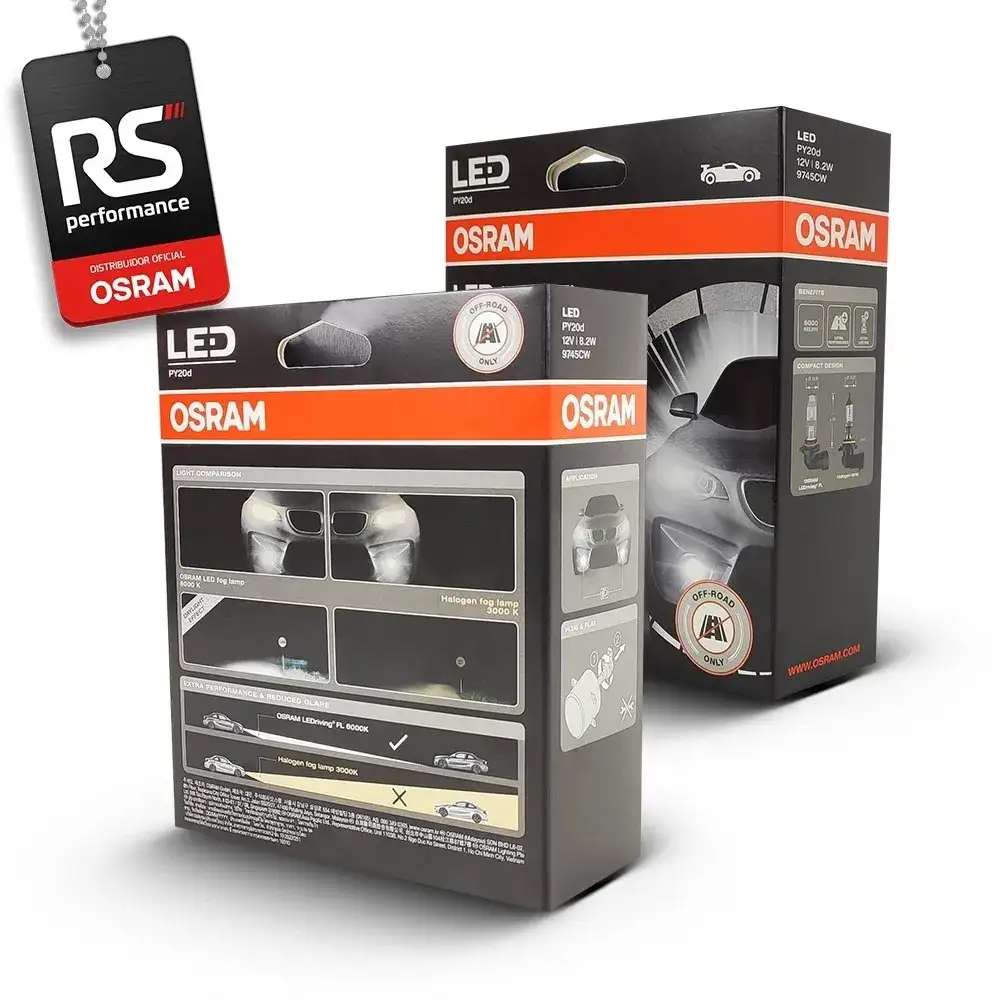 Kit Par Lâmpada Led Osram H10 Ledriving Py20d Luz De Neblina