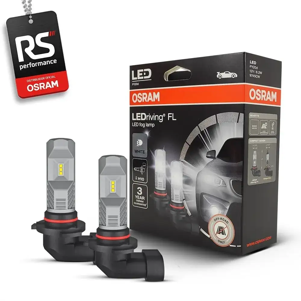 Kit Par Lâmpada Led Osram H10 Ledriving Py20d Luz De Neblina