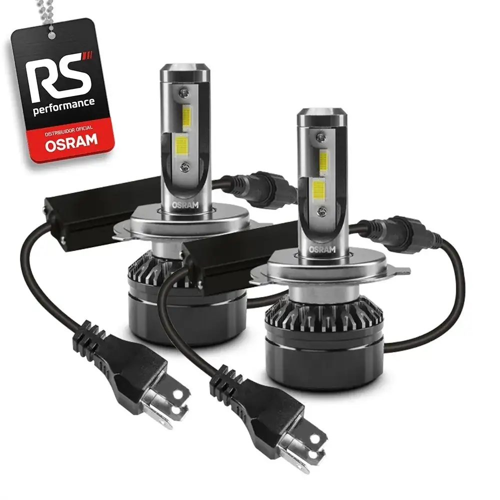 Kit Par Lâmpadas Led Osram H4 P43t 6000k Farol Neblina