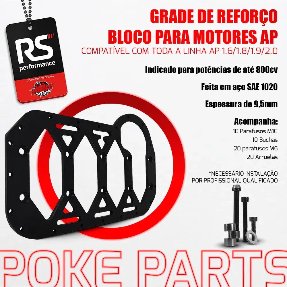 Grade De Reforço De Bloco Motores Ap Linha 1.6/1.8/1.9/2.0