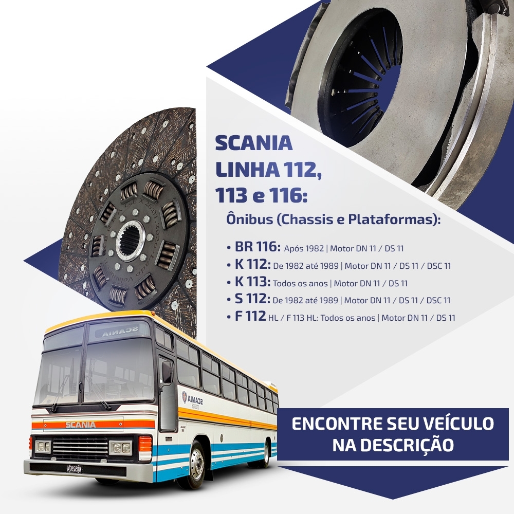 Embreagem Scania 112/113/116 420mm Motor DN/DS/DSC 11 6201