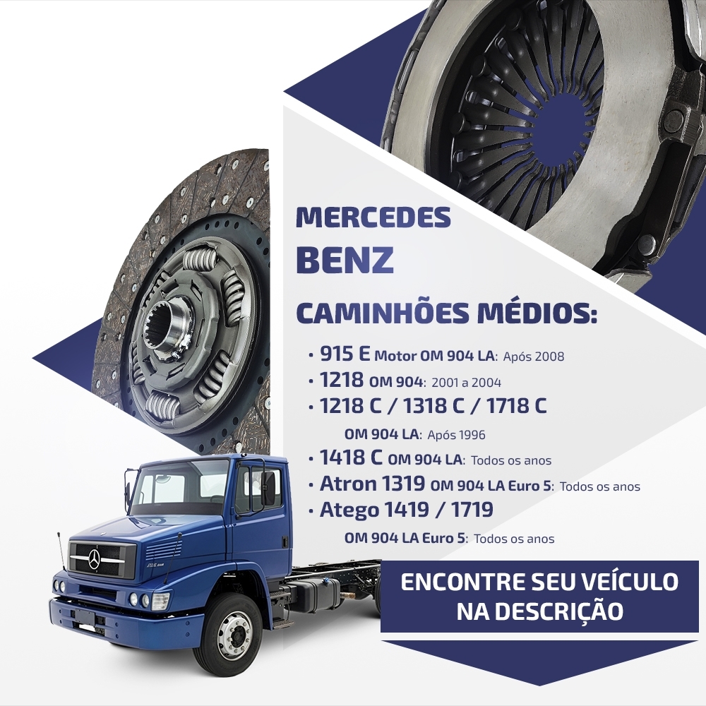 Embreagem Mercedes Accelo/Atego/Atron 420mm OM 904 LA 6343