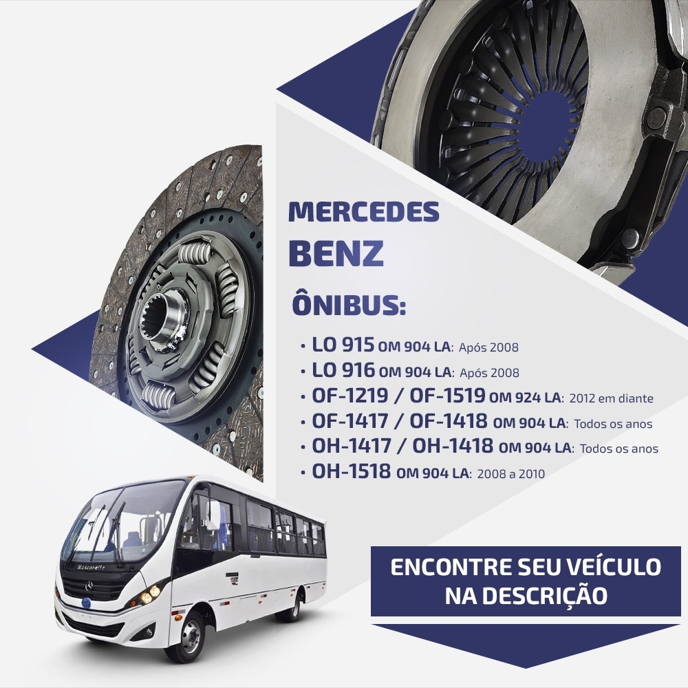 Embreagem Mercedes Accelo/Atego/Atron 420mm OM 904 LA 6343
