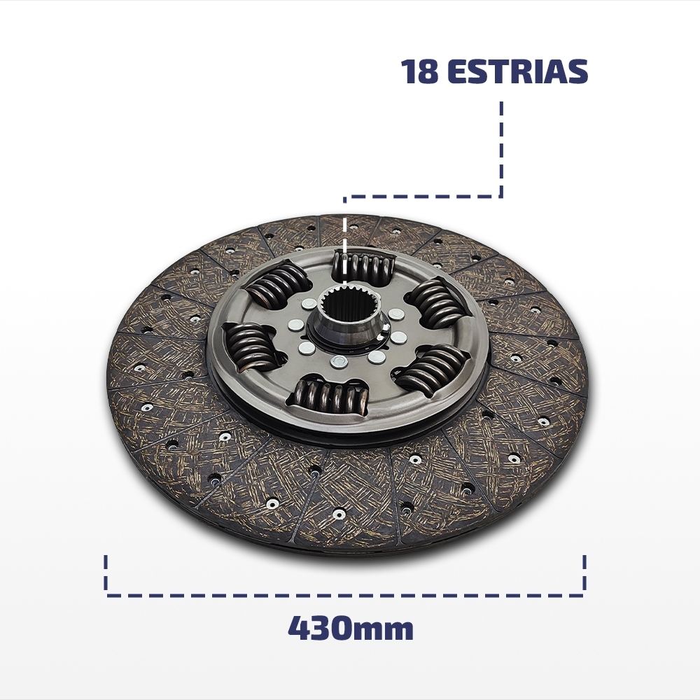 Embreagem Scania P/G/R/K 430mm Motor DC 09/13/16 6453