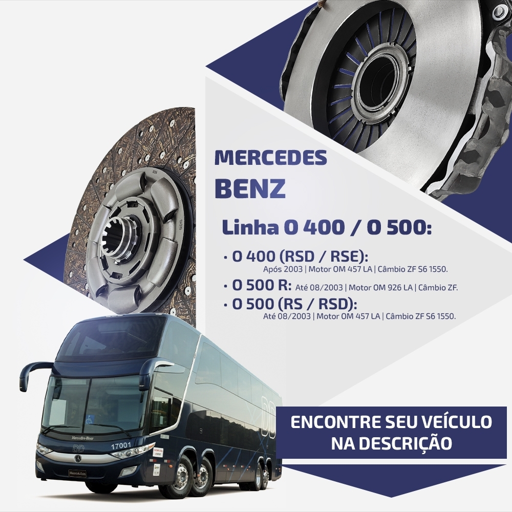 Embreagem Mercedes LS/S/Atron 430mm O 400/500 OM447/457/926