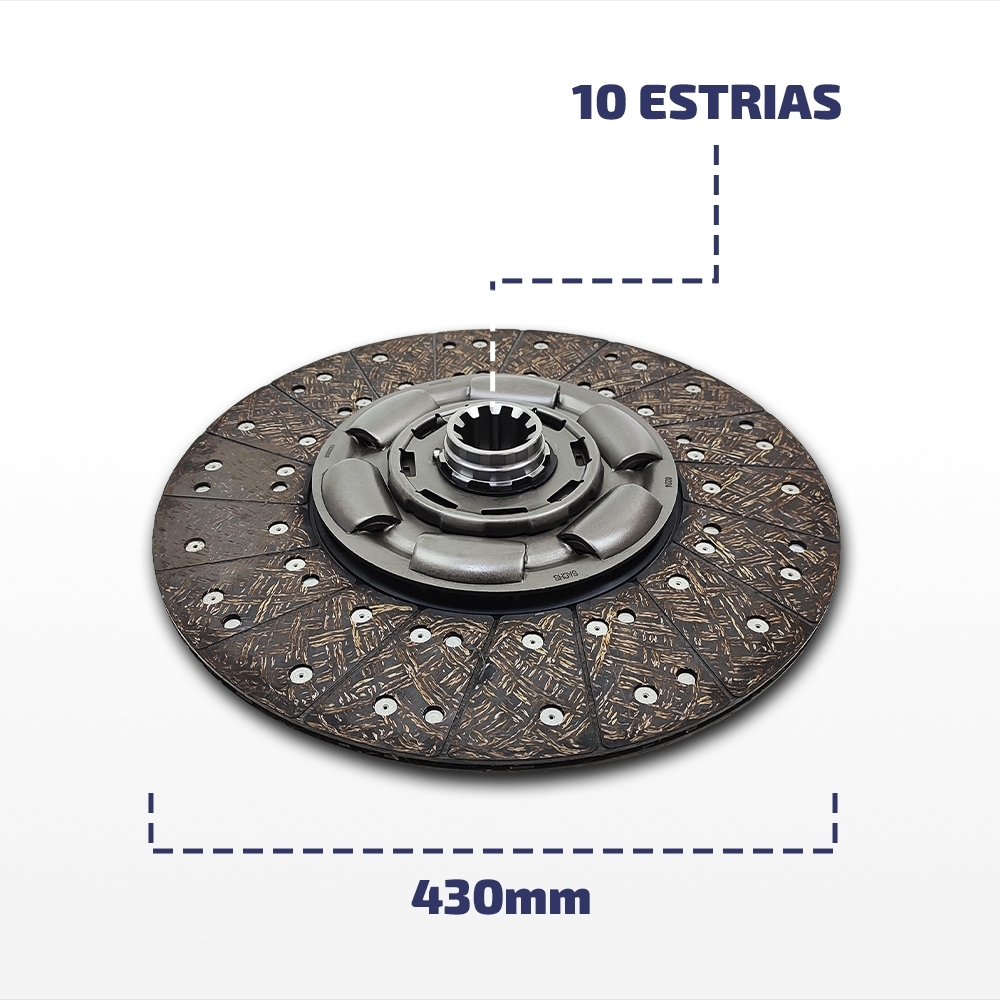 Embreagem Mercedes LS/S/Atron 430mm O 400/500 OM447/457/926