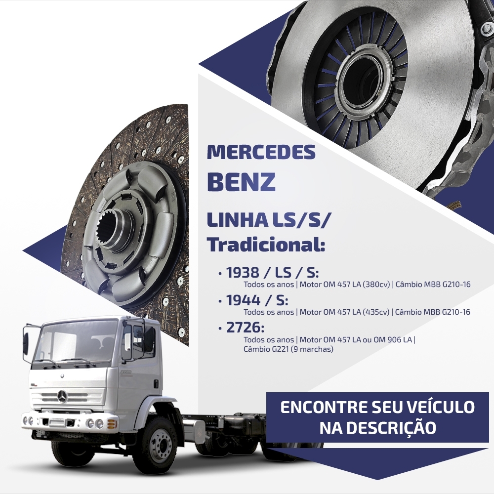 Embreagem Mercedes Axor/Atron/LS/S 430mm OM457/906/926 6535