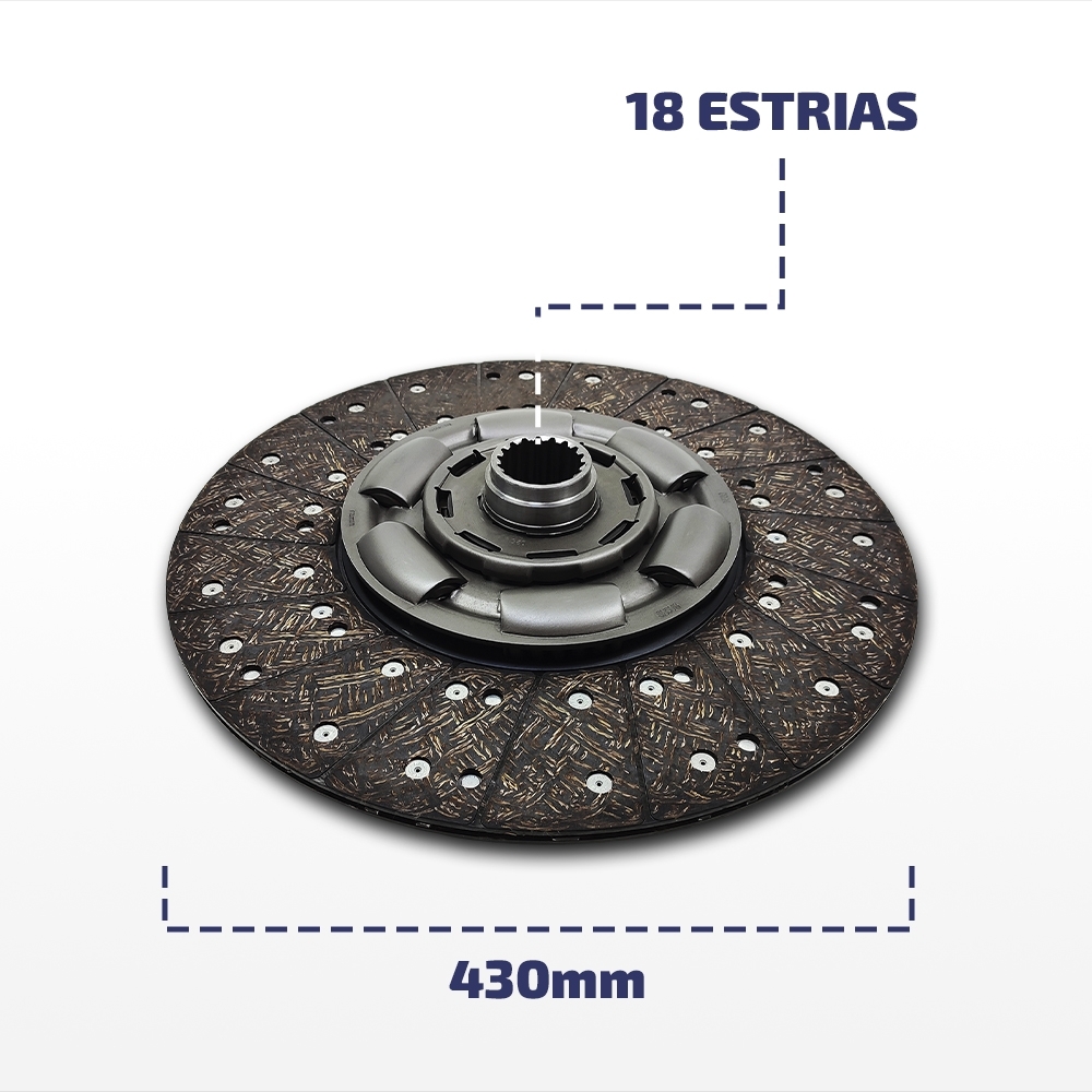 Embreagem Mercedes Axor/Atron/LS/S 430mm OM457/906/926 6535