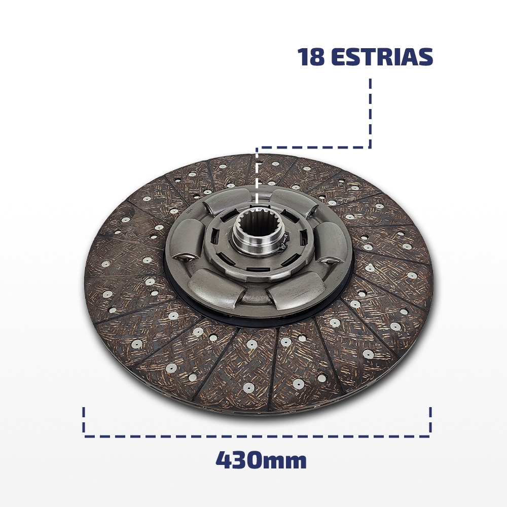 EMBREAGEM EMBREAGEX LINHA PESADA AXOR/ACTROS 2546 2646 2651 1938 1944 2726 430MM