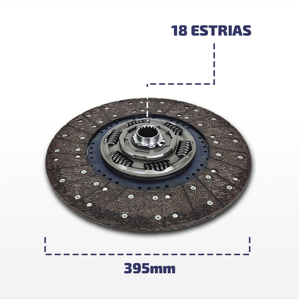 Embreagem Mercedes Atego/Atron/1620/1622 395mm OM 904/06/24