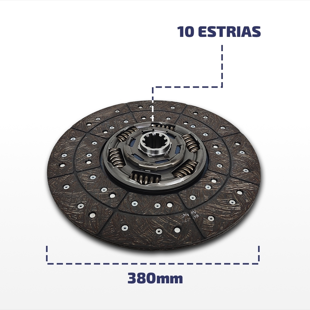 Embreagem Ford Cargo VW Titan/Worker 380mm Cummins/MWM