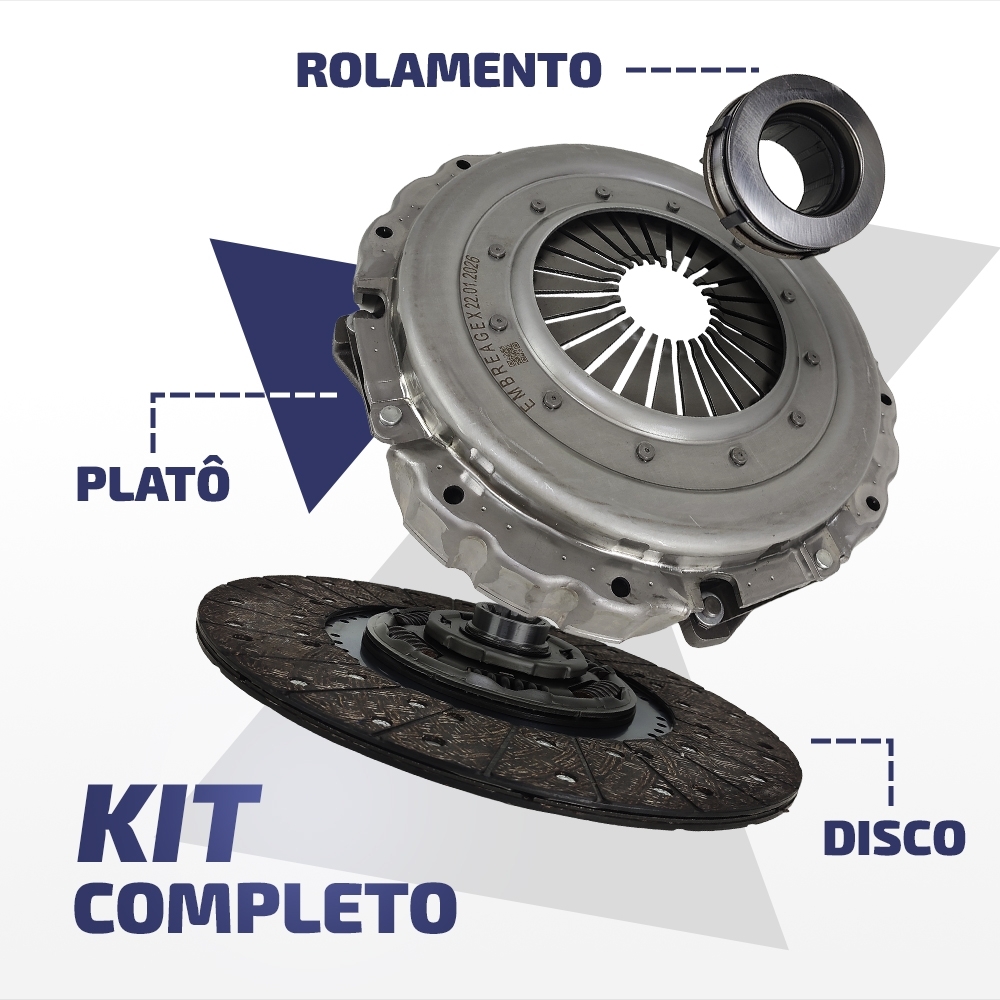 Embreagem VW Constellation/Worker 395mm Motor MAN D08 6601