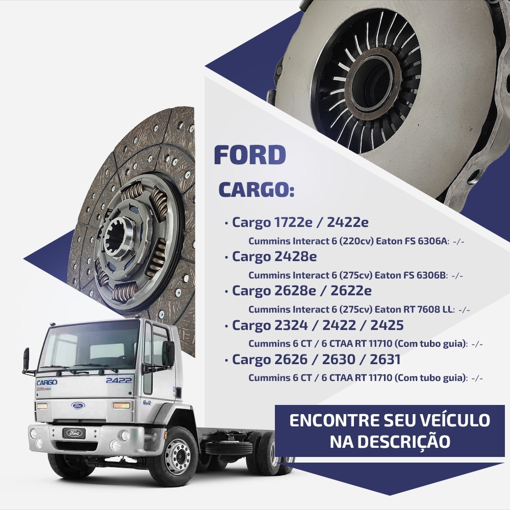 Embreagem Ford Cargo VW Worker 380mm Motor Cummins/MWM 6983