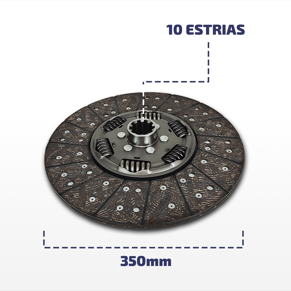 Embreagem Mercedes Serie L/LK/LS 350mm O371/OF/OH OM 366