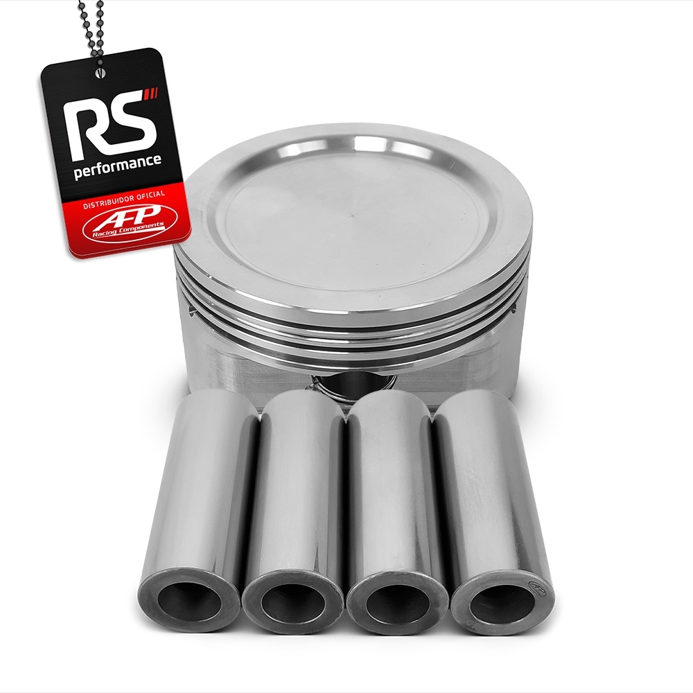 Kit 4 Pistão Gm/fiat Família 1 Sohc 1.8 Turbo Pinos + Anéis