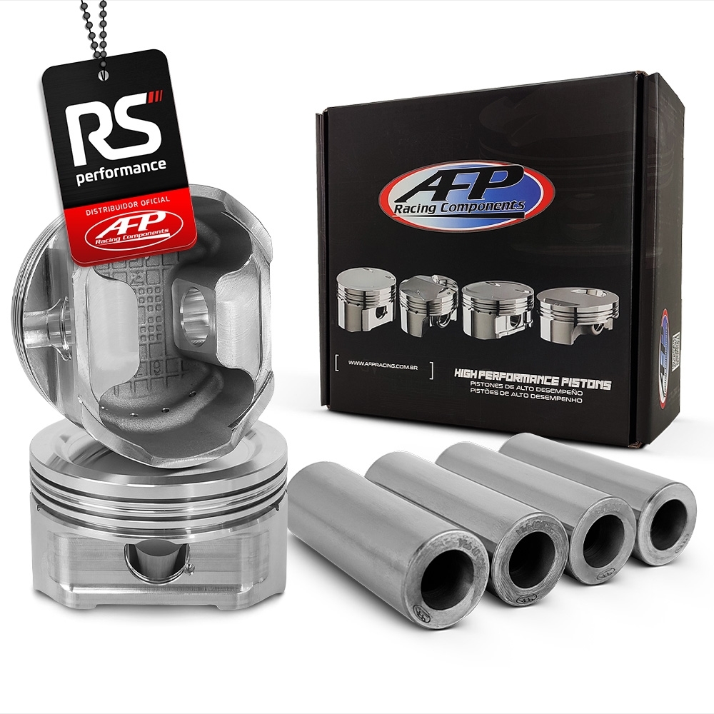 Kit 4 Pistão Gm/fiat Família 1 Sohc 1.8 Turbo Pinos + Anéis