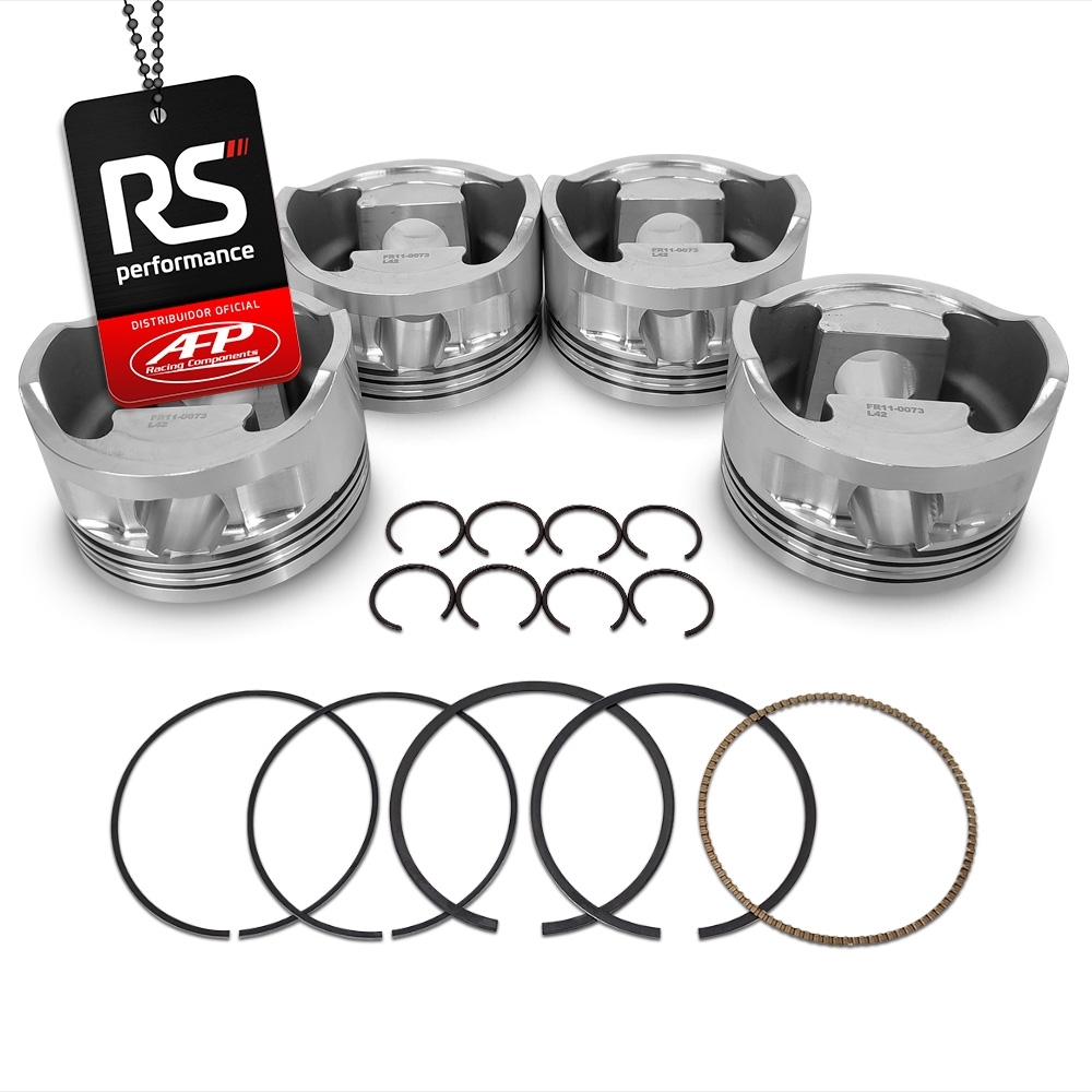 Kit 4 Pistão GM Chevette 1.6 83.5 Para Biela Fiat 128,5mm