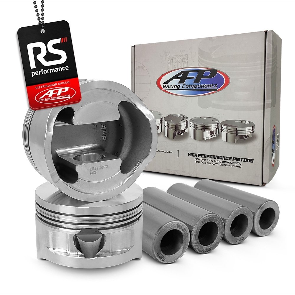 Kit 4 Pistão GM Chevette 1.6 83.5 Para Biela Fiat 128,5mm