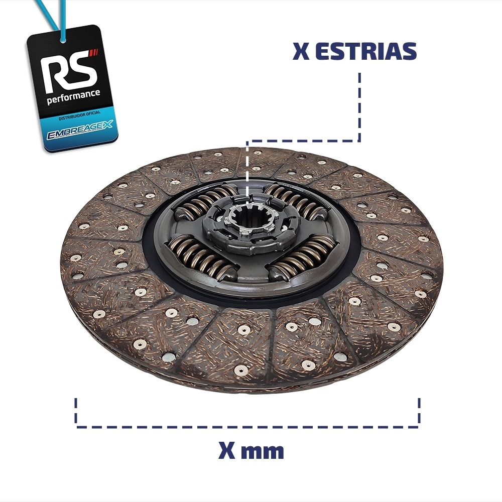 Embreagem Vw 330mm MWM 4.10 4.12 TCA/TCAE 6085 2000 A 2006