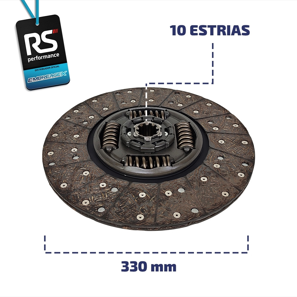 Embreagem Ford/Vw 330mm Cummins ISB 3.8/4.5 Euro V 6126
