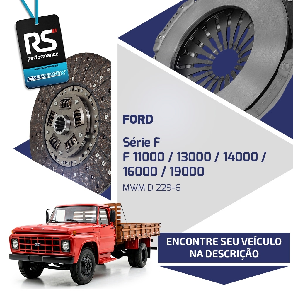 Embreagem Ford Cargo / F 325mm Cummins B3.9/ MWM D 229-6