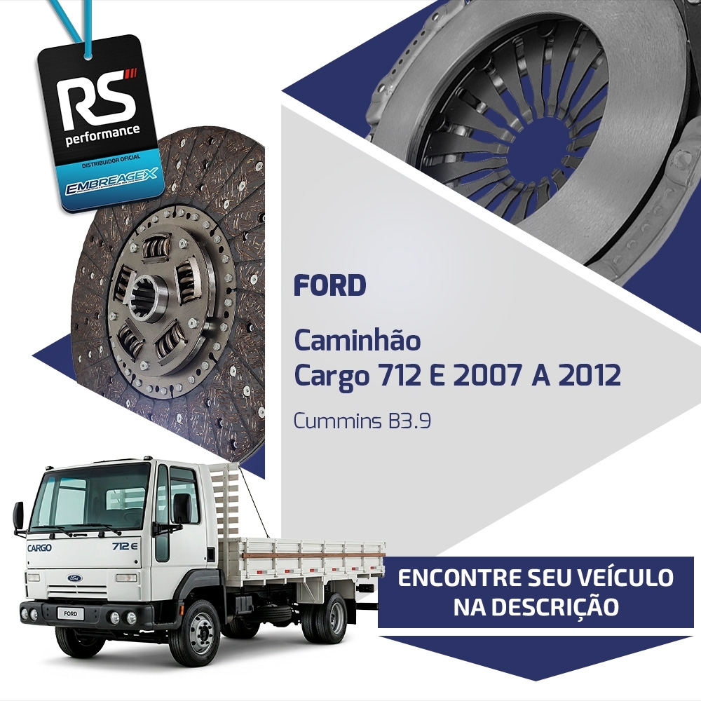 Embreagem Ford Cargo / F 325mm Cummins B3.9/ MWM D 229-6