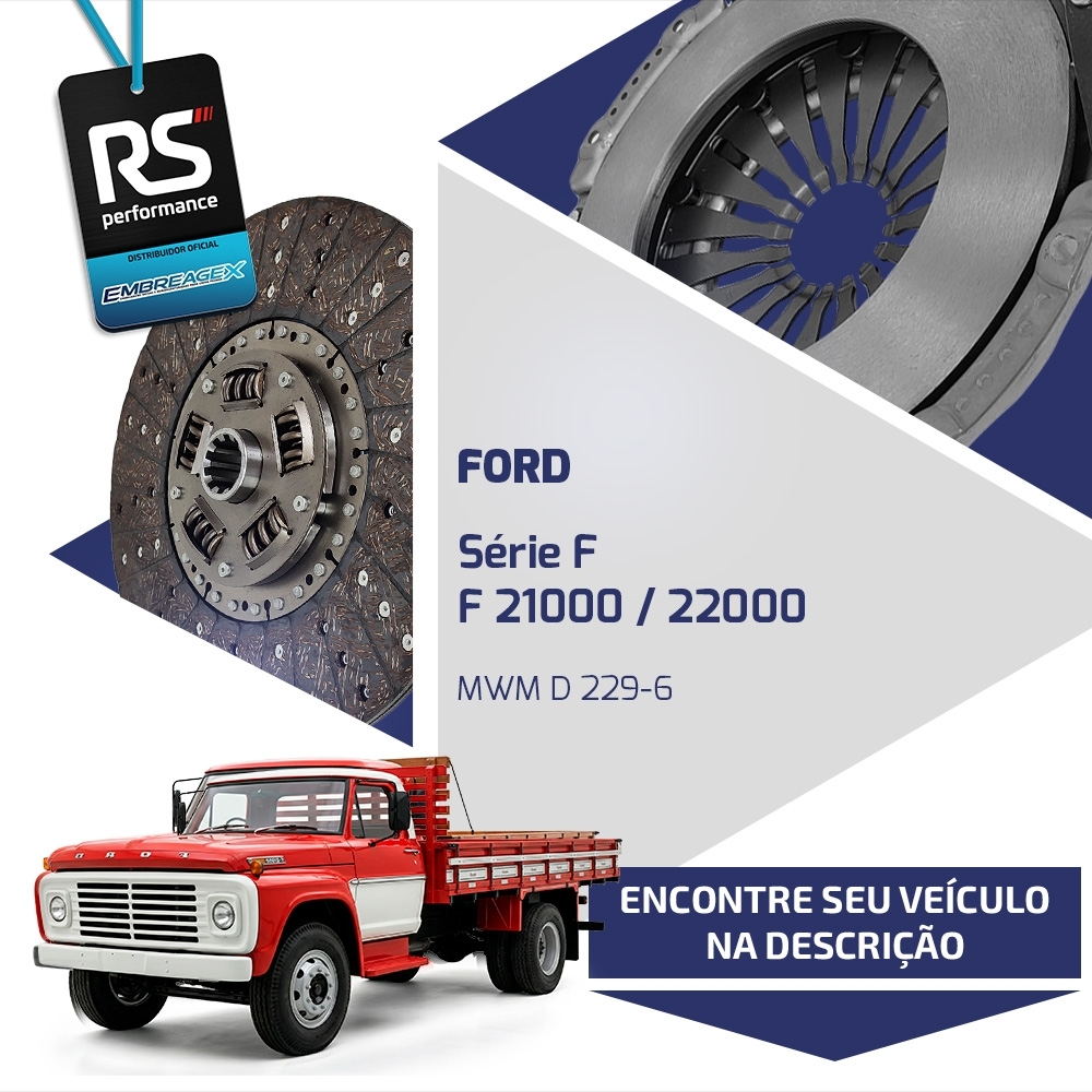 Embreagem Ford Cargo / F 325mm Cummins B3.9/ MWM D 229-6