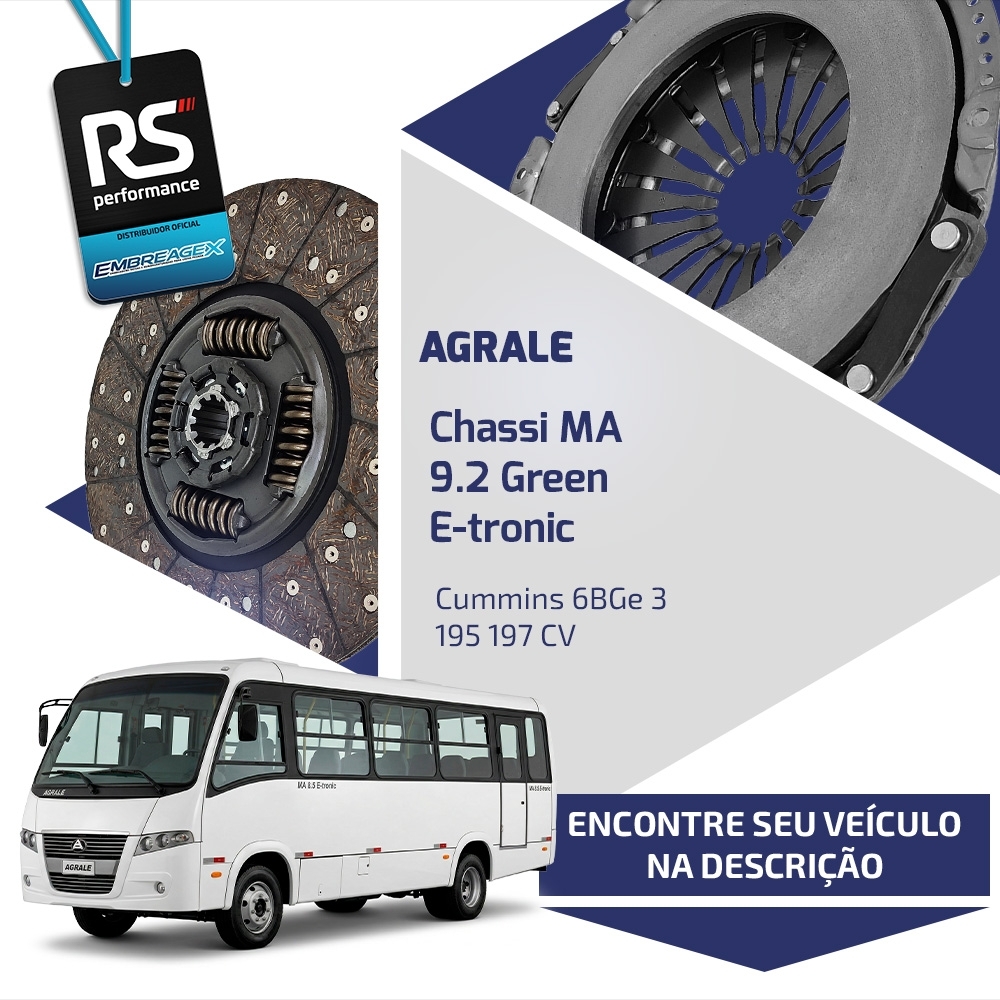 Embreagem Agrale 330mm MWM 4.12 150cv / Cummins 6BGe 3 6143
