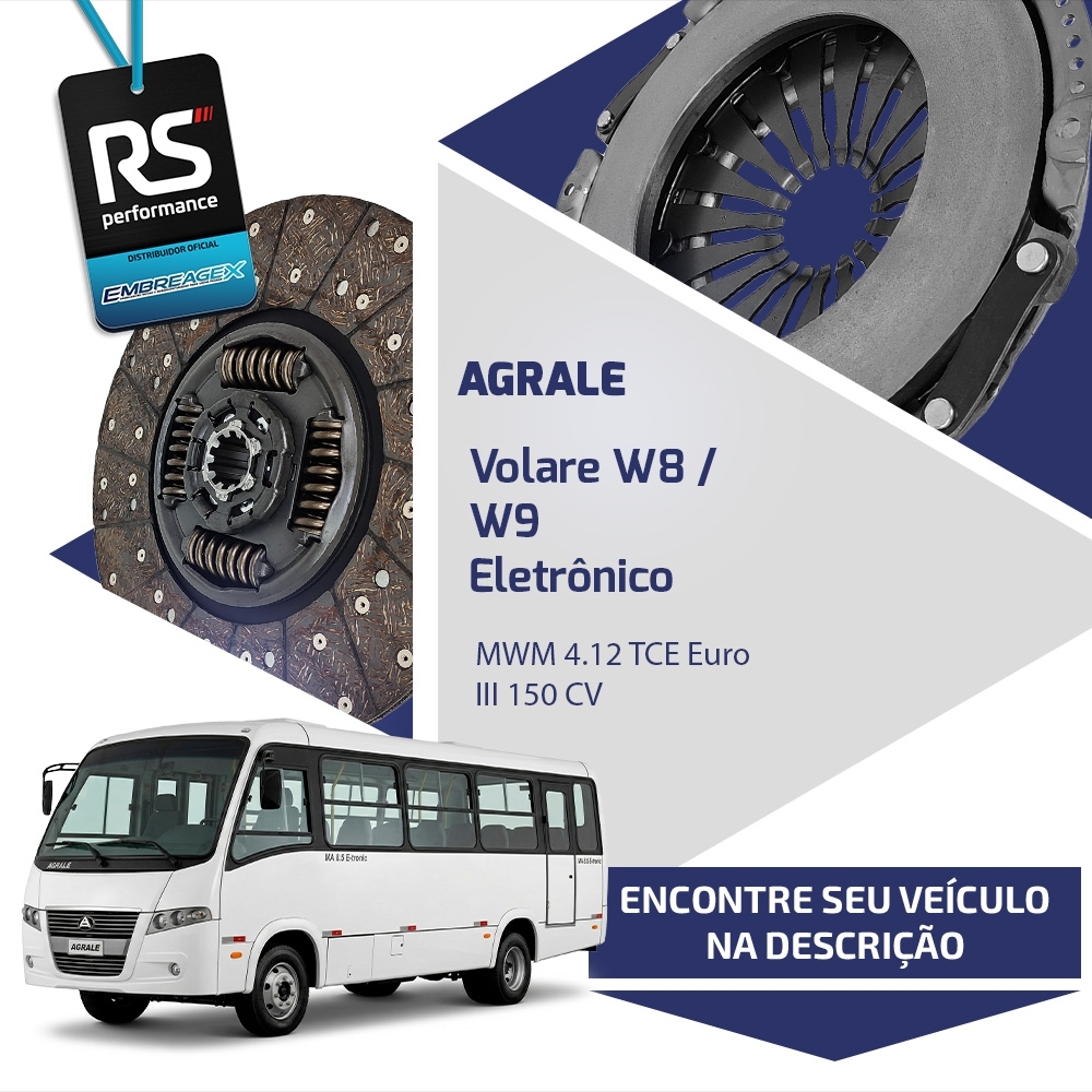 Embreagem Agrale 330mm MWM 4.12 150cv / Cummins 6BGe 3 6143