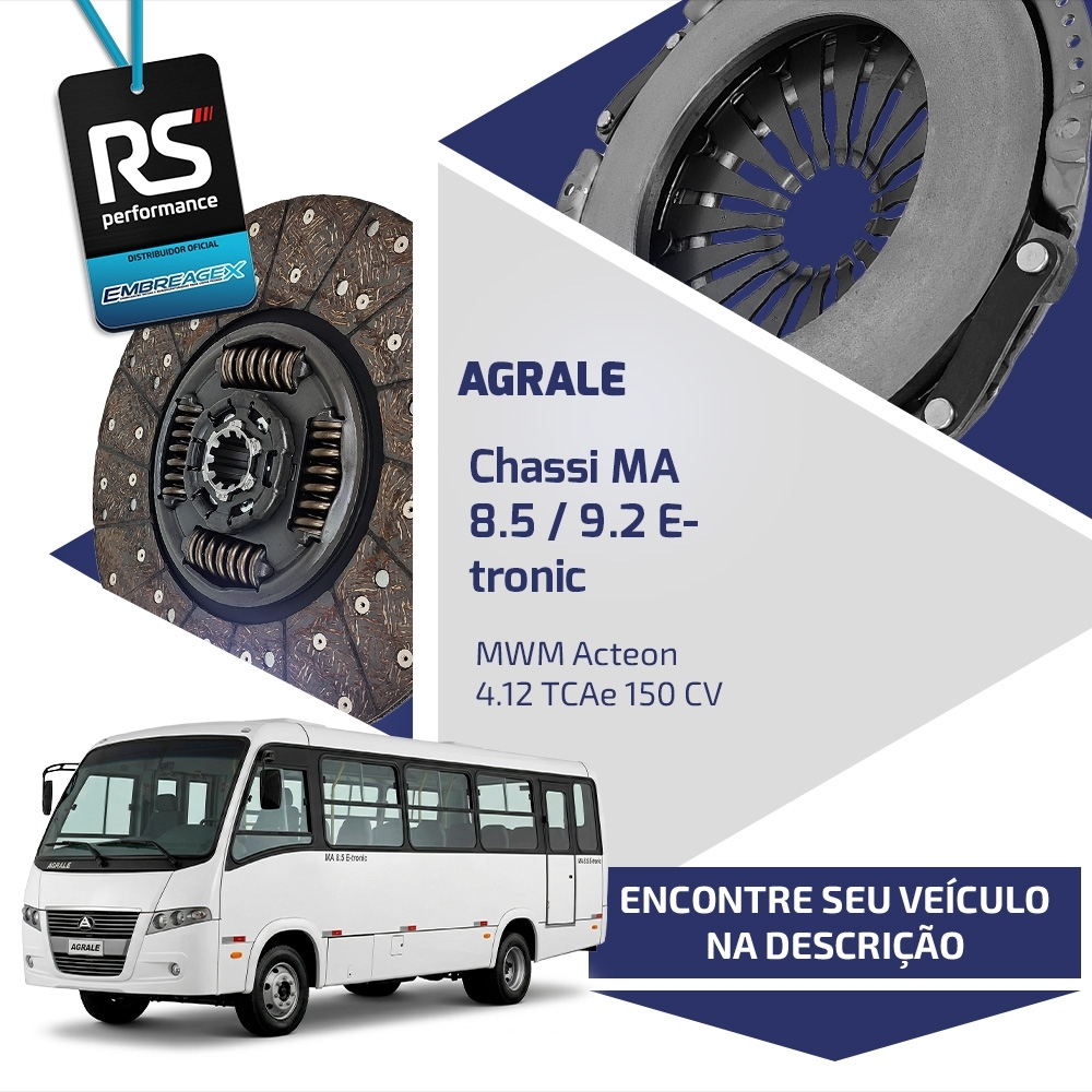 Embreagem Agrale 330mm MWM 4.12 150cv / Cummins 6BGe 3 6143