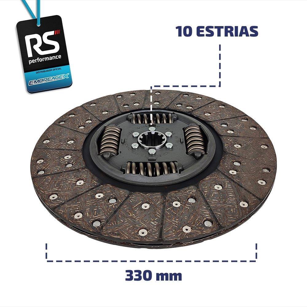 Embreagem Agrale 330mm MWM 4.12 150cv / Cummins 6BGe 3 6143