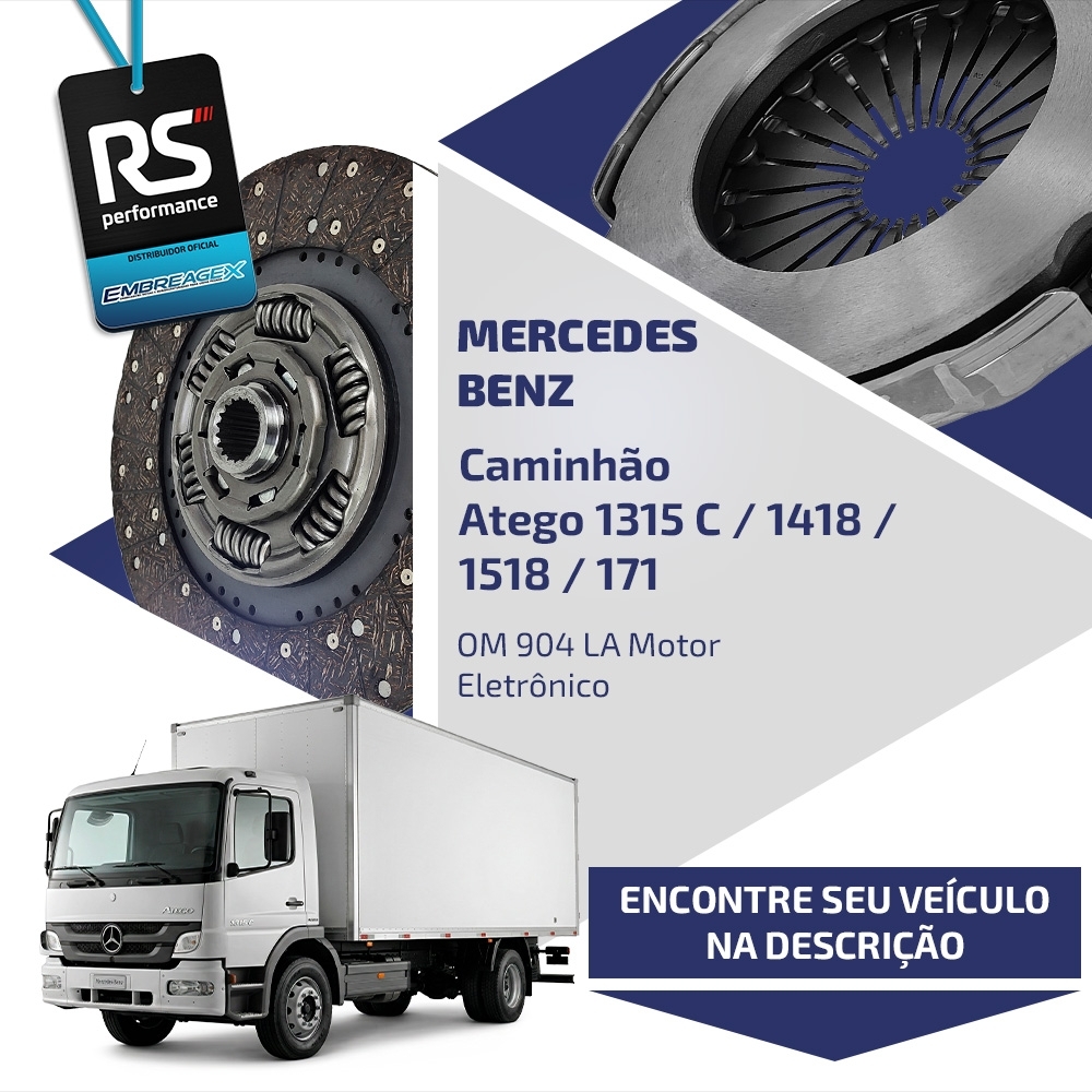 Embreagem Mercedes Benz 362mm OM 904 LA Eletrônico 6342