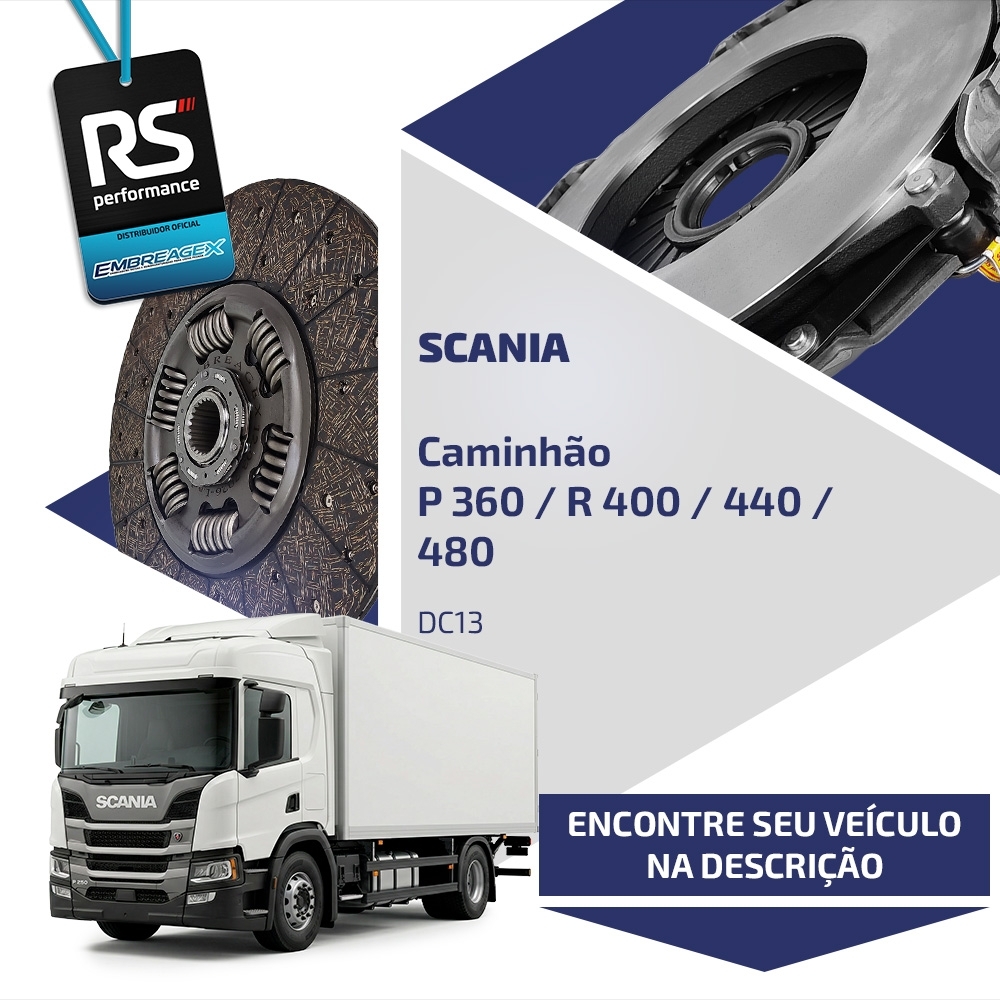 Embreagem Scania 430mm Motor DT12 06 470/ DC 9 12 13 16 6453