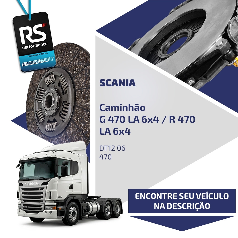 Embreagem Scania 430mm Motor DT12 06 470/ DC 9 12 13 16 6453
