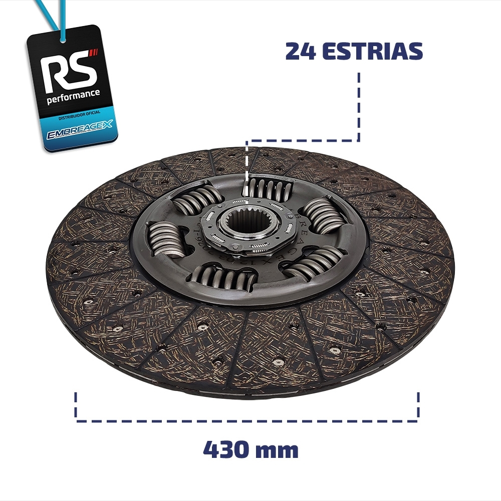 Embreagem Scania 430mm Motor DT12 06 470/ DC 9 12 13 16 6453