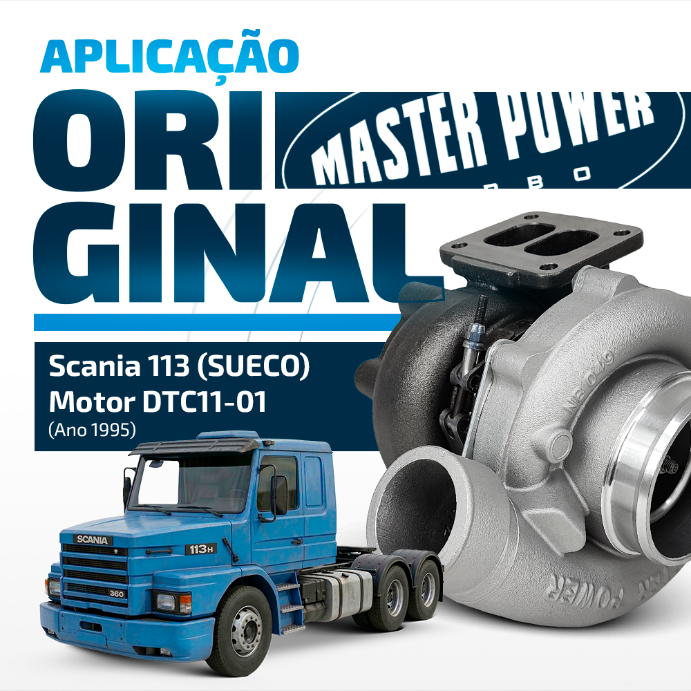 Turbina Master Power Diesel Scania 113 Motor DTC11 Sueco 1995