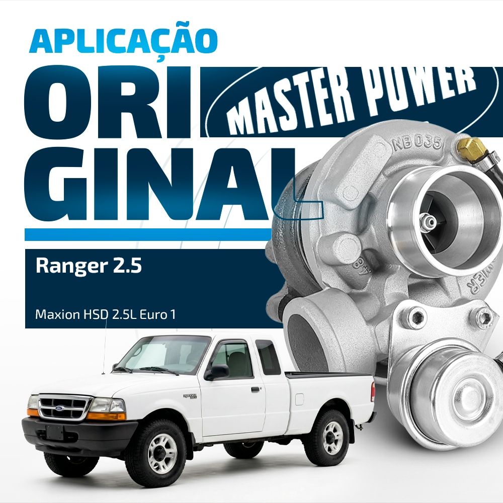 Turbina Ford Ranger 2.5 Diesel Maxion Hsd Euro 1 Sem Intercooler Nova Padrao Garrett 704344