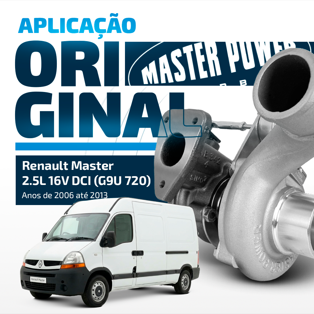 Turbina Para Renault Master Dci Motor 2.5 16v Diesel G9u720