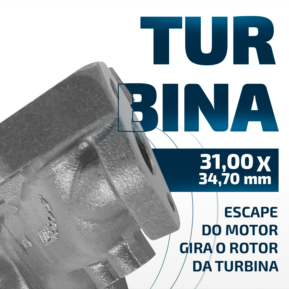 Turbina Volkswagen Amarok Highline/Trendline 2.0L 163HP Bi-Turbo KP35 (Menor)