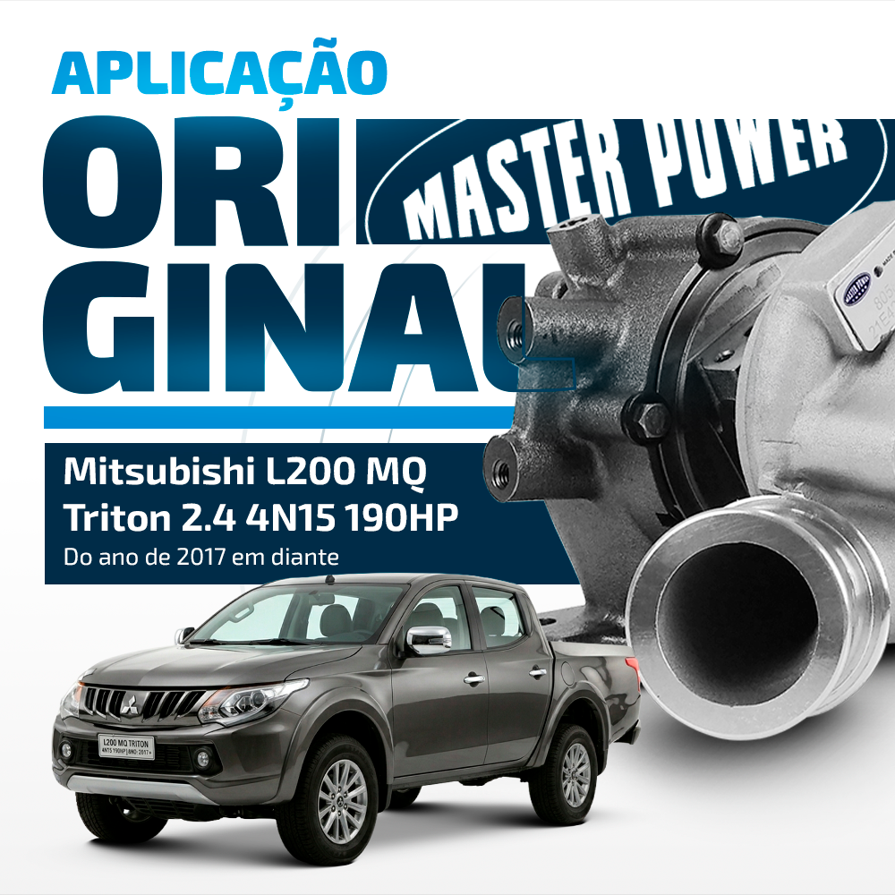 Turbina Mitsubishi Master Power L200 Triton Motor 4n15 2.4l
