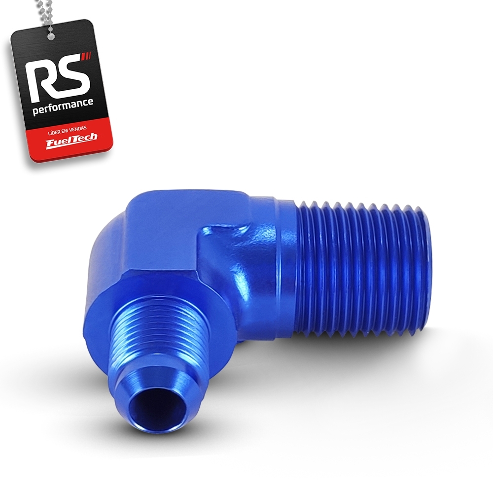 Niple 90º Tamanho 6an - 1/2 Npt