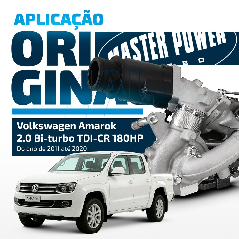 Turbina Volkswagen Amarok Bi-turbo 180hp 2.0l 2011 até 2020