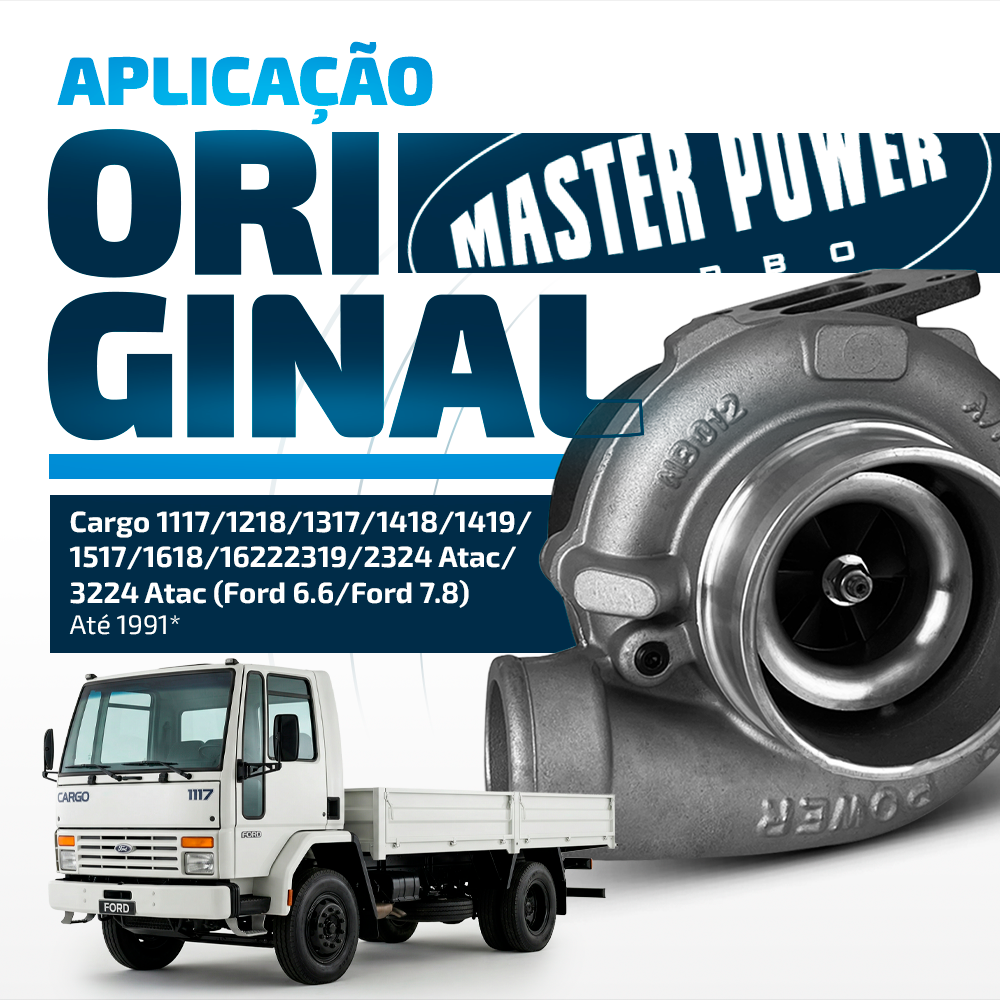 Turbina Diesel Ford Cargo Para Motor Ford 6.6l/7.1l 1986 até 1991