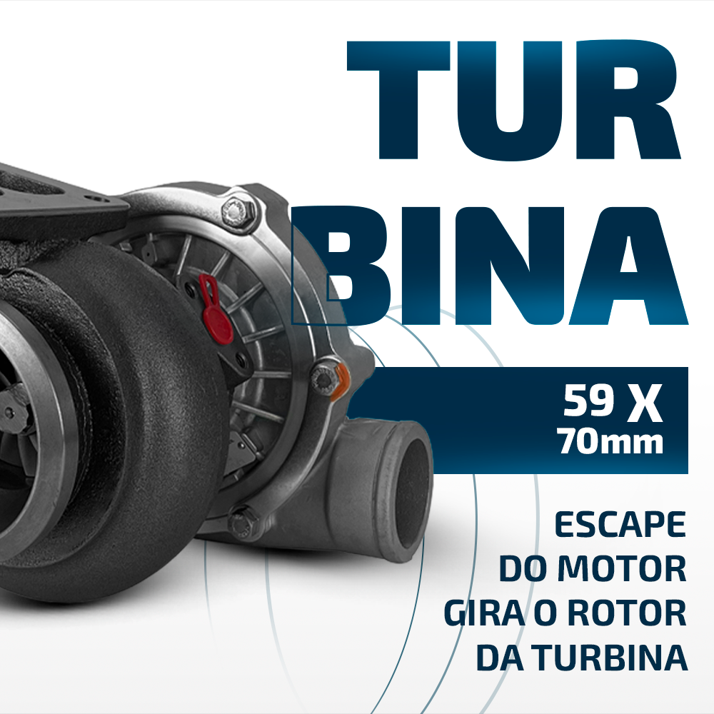 Turbina Diesel Ford Cargo Para Motor Ford 6.6l/7.1l 1986 até 1991