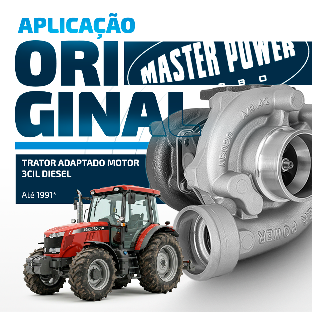 Turbina Diesel Para Trator Adaptado Com Motor 3cil