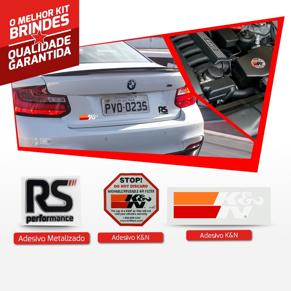 FILTRO DE AR ESPORTIVO K&N VOLVO V40 1.5/2.0 2015 A 2020 33-3055