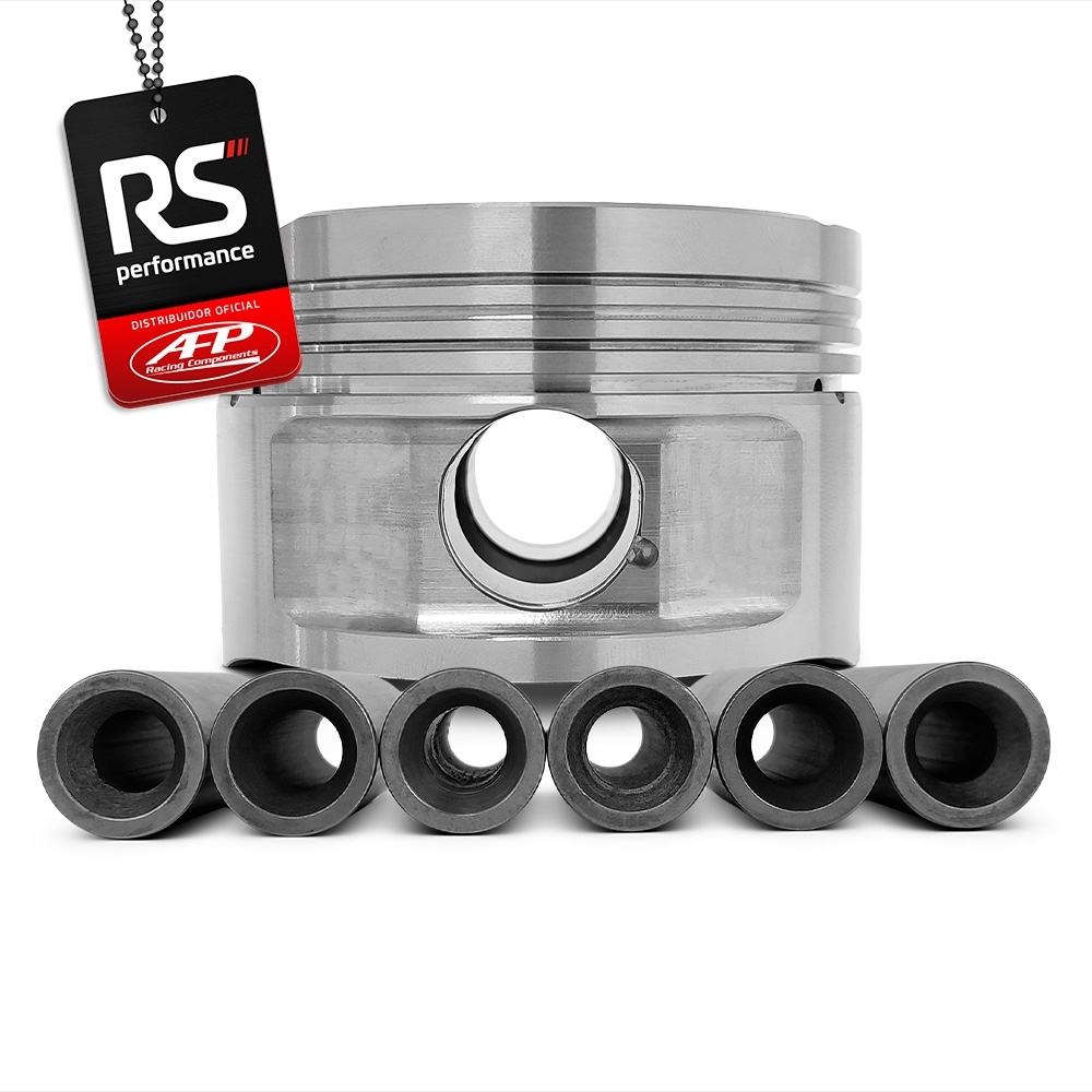 Kit 6 Pistão BMW 325I/328I 2.8 M52B28 Plano + Pinos 22 + Anéis