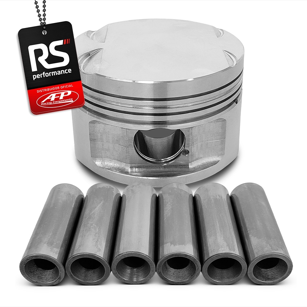 Kit 6 Pistão BMW 325I/328I 2.8 M52B28 Plano + Pinos 22 + Anéis