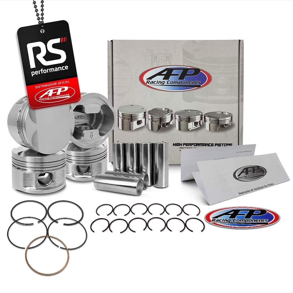 Kit 6 Pistão BMW 325I/328I 2.8 M52B28 Plano + Pinos 22 + Anéis