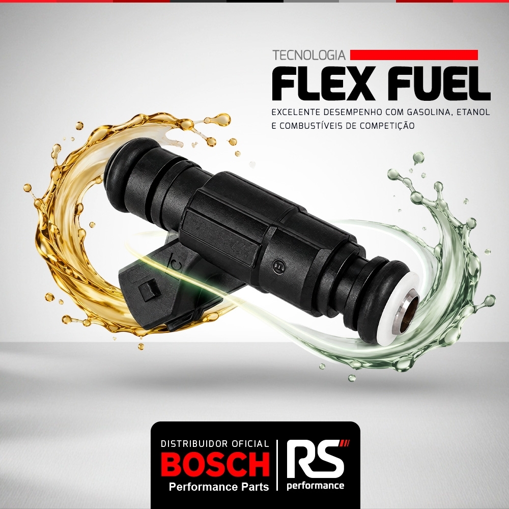KIT 4 BICOS INJETORES BOSCH 65 LB/H - SEM CONECTOR - EQUALIZADO